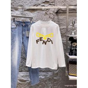 FENDI激安新作 即完売 気要チェックブランド 品 コピー長袖Tシャツ