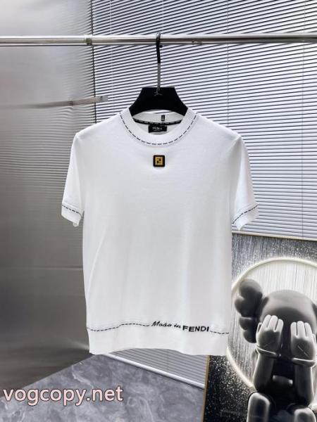 フェンディfendi 2026 ss新作半袖丸首ニットセーター、ハイエンドバージョン! 1