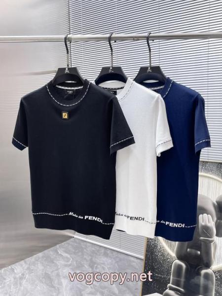 フェンディfendi 2026 ss新作半袖丸首ニットセーター、ハイエンドバージョン! 3