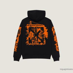 Off-White/2026限定アーティストスケッチ落書きロゴキャップパーカー